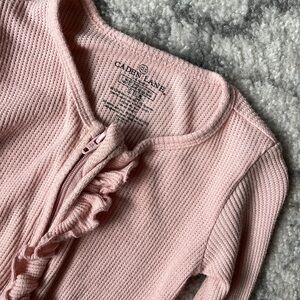 Caden Lane Baby Girl Thermal Footie Pajama